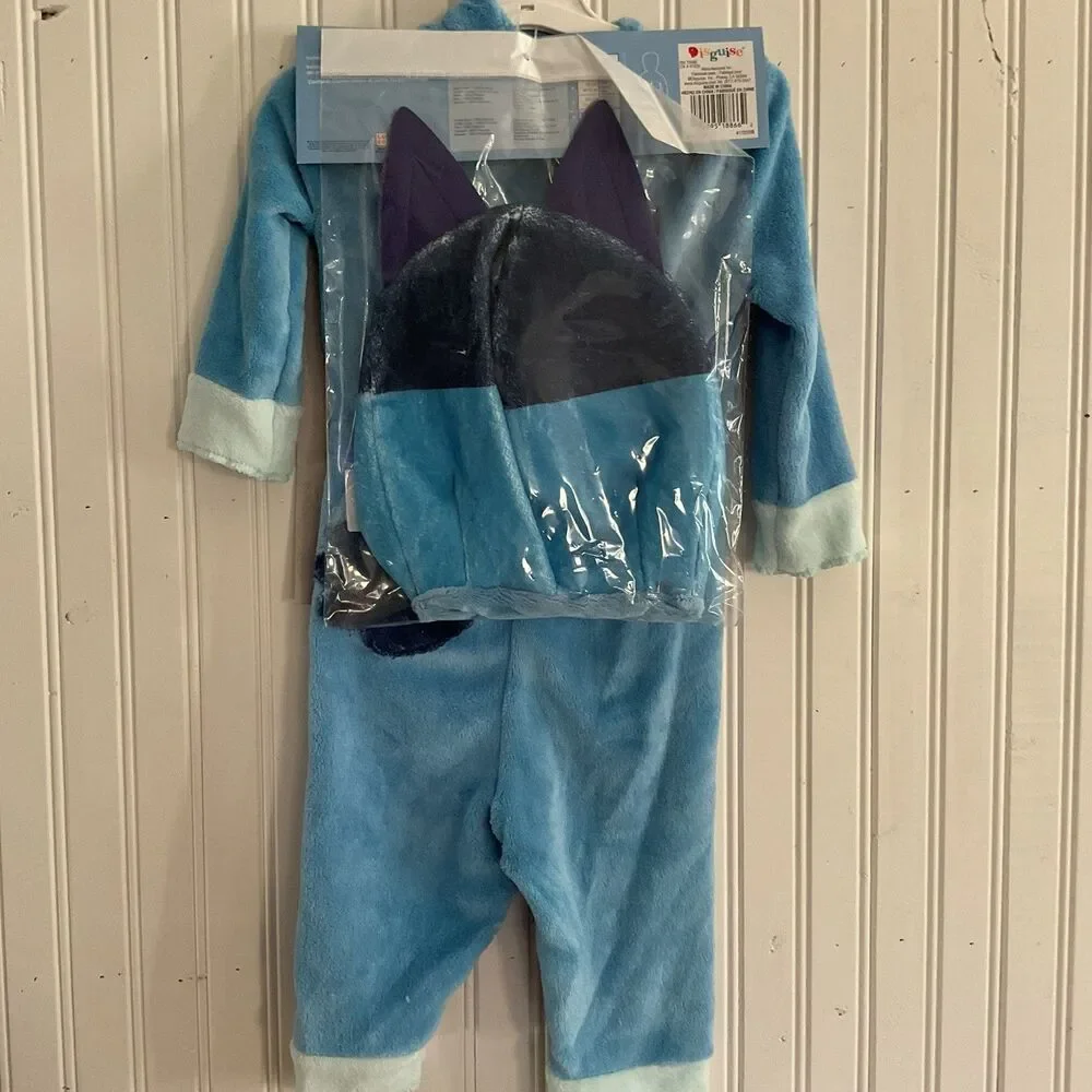 New w/ Tags Bluey Halloween Costume S 2T Toddler Kid Child Boy Girl Bluey